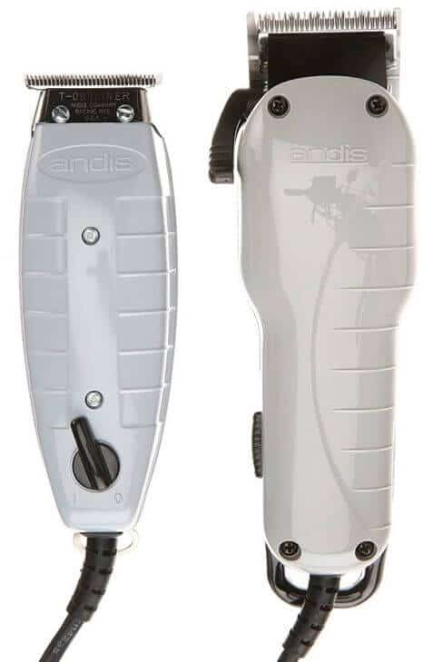 Electric clipper + an Andis T-blade hair trimmer - Andis professional barber combo in the fullest.