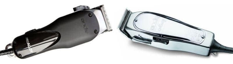 A showdown: Andis Pro Alloy vs Master electric hair clippers.