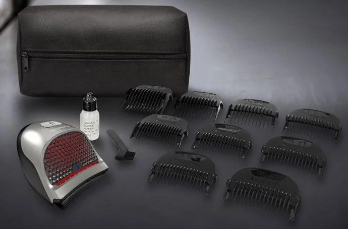 The Remington HC4250 cordless hair clipper comes with a full assortment of guards.