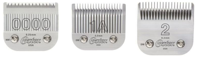 Oster Classic 76 Blade Size Chart