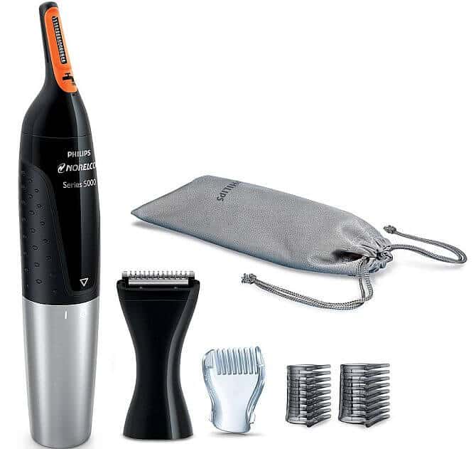 Norelco offer their best trimmer for male nose hair, and it's versatile for sure.