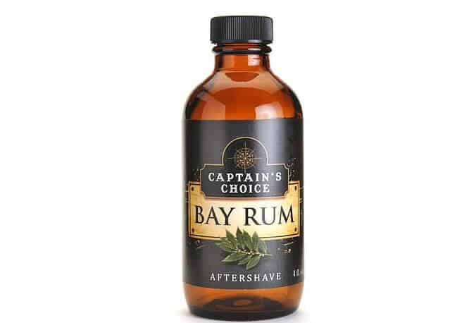 Captain's Choice bay rum splash is slightly spicy and still a great solution for your shaving needs.