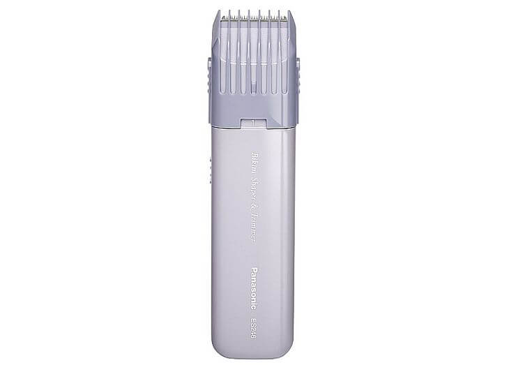 Small and neat, but with no wet operation: this is a good bikini trimmer for sensitive skin from Panasonic.