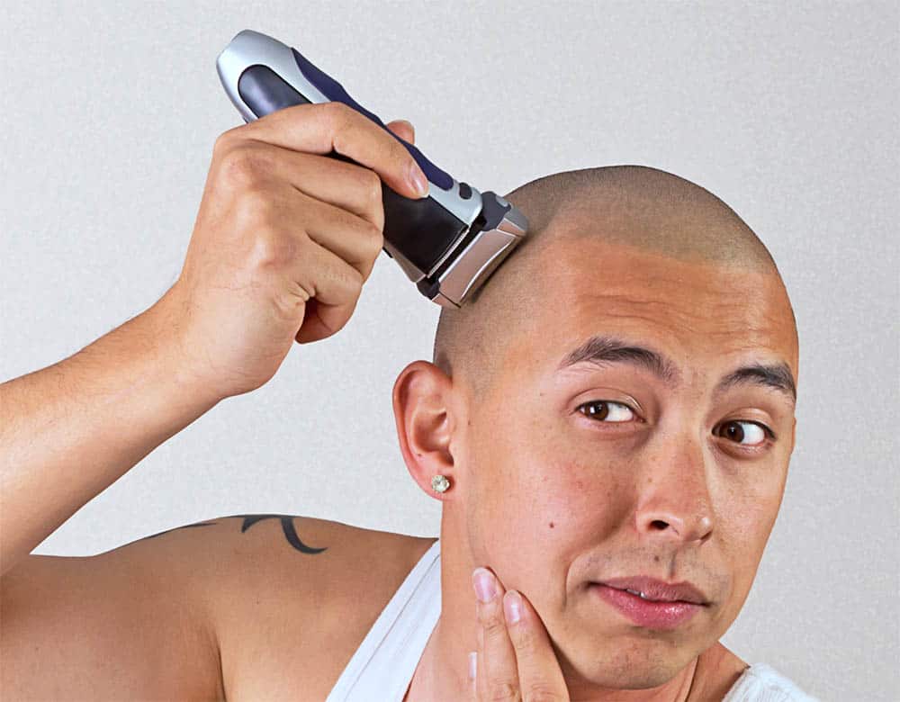 Electric head shaver