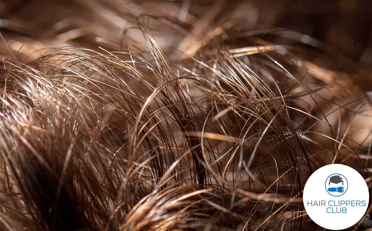 Wavy hair close-up